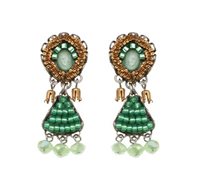 Pendientes Ayala Bar Mujer Seagrass in Aleación de Metal Cristallo C2355